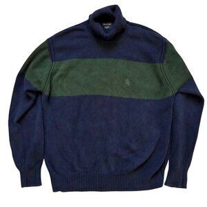 Nautica Sweater Men's Blue Green Medium Cottagecore Cabincore Cozy Preppy